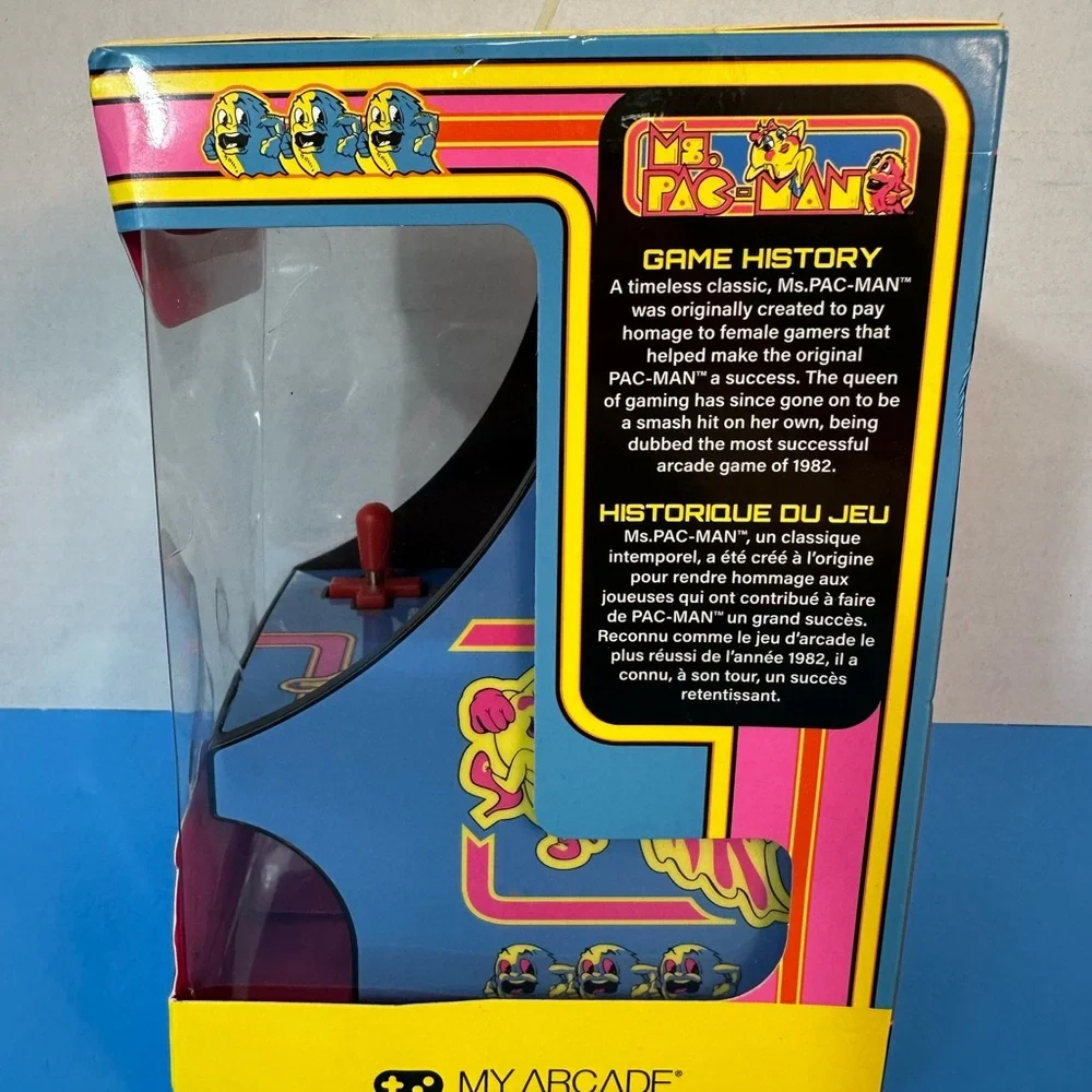 Arcade Ms. Pac-Man Micro Player - Black and Blue
